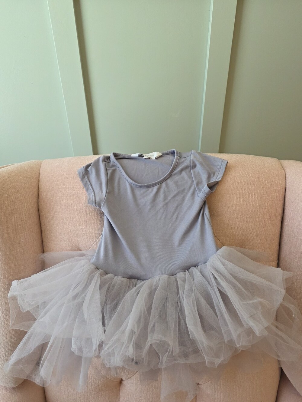 Girls Gray Tulle Dance Dress Romper 4 4y Or 4t Iloveplum I Love Plum Leotard
